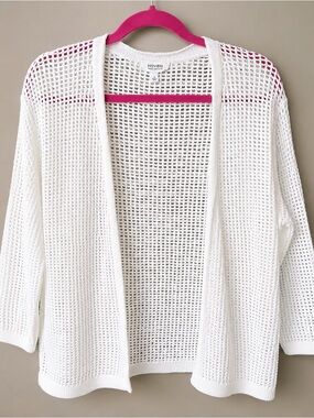Haven Well Within open knit white cardigan lightweight sweater